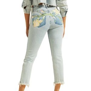Guess 1981 High-Rise Embroidered Jeans